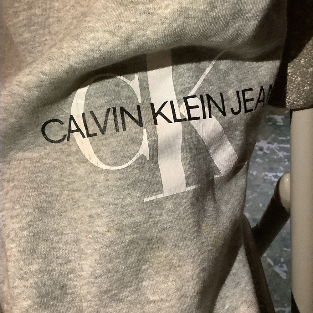Calvin Klein track pants with logo top leg